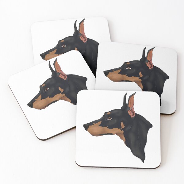 Item preview, Black and tan Doberman Bust Cropped Ears designed and sold by GnomelyDragon.