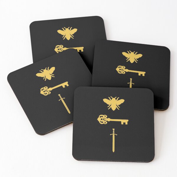 The Starless Sea Bee Key Sword Coasters (Set of 4)