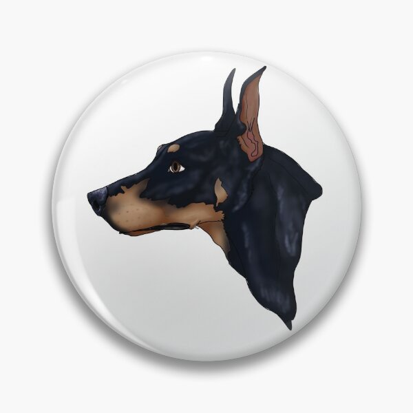 Item preview, Blue Doberman Bust Cropped Ears designed and sold by GnomelyDragon.