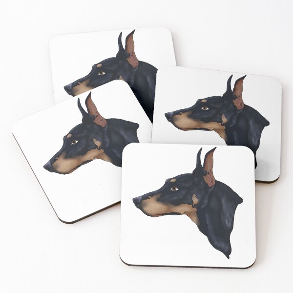 Item preview, Blue Doberman Bust Cropped Ears designed and sold by GnomelyDragon.