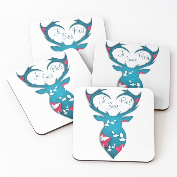 Item preview, Je Suis Prest Stag head designed and sold by ABOotlanders.