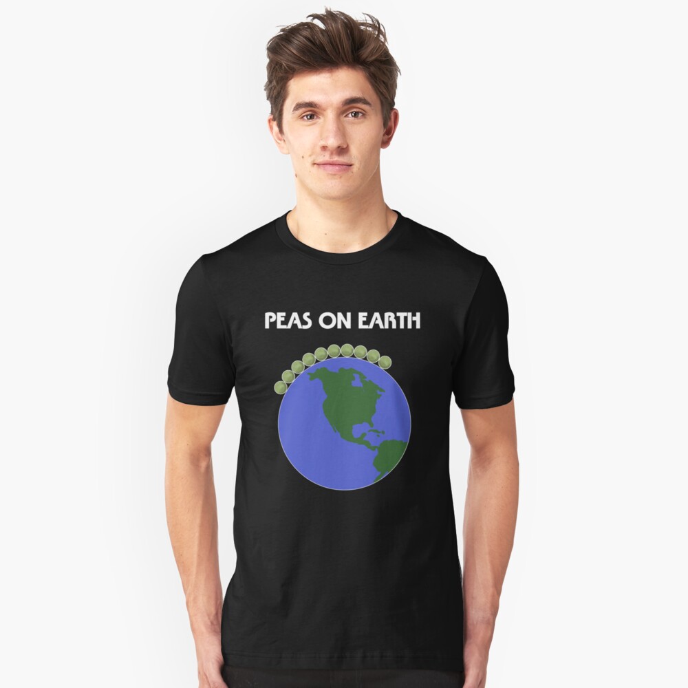 Peas On Earth Slim Fit T-Shirt