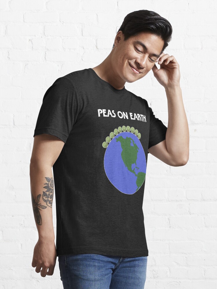 Alternate view of Peas On Earth Essential T-Shirt