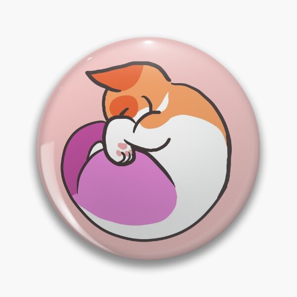Item preview, Lesbian pride - sleepy kitty designed and sold by DanteGonzalez.