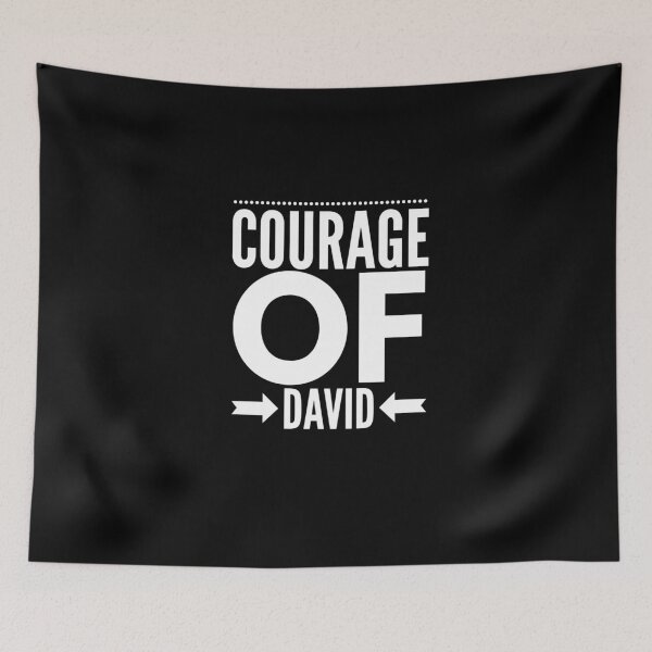 Item preview, The Courage of David designed and sold by VerbalTeeStore.