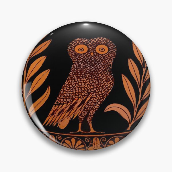 Item preview, Attic Red-Figure Kalpis Owl Athena Olive designed and sold by WillowNox7.