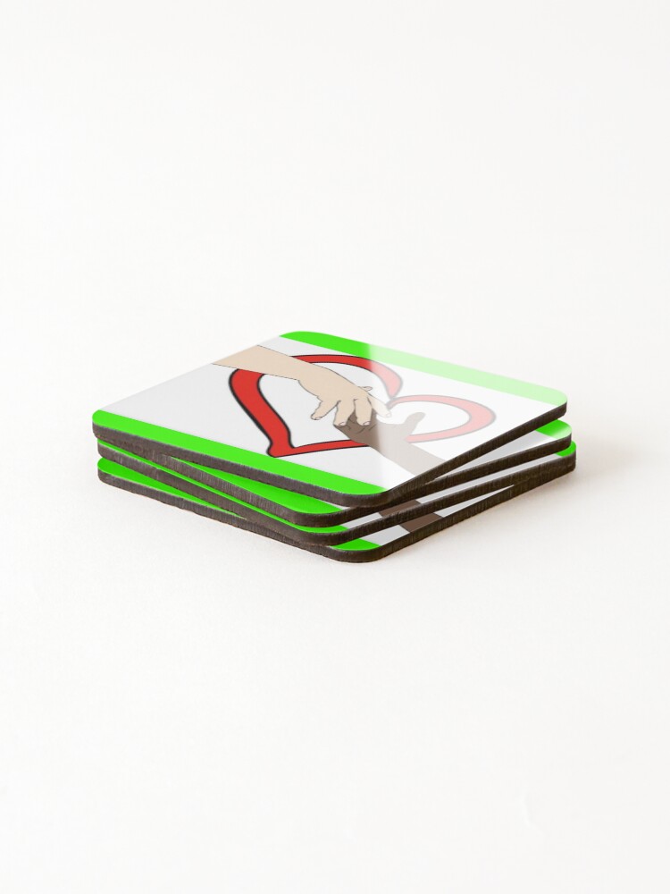 Thumbnail 4 of 5, Coasters (Set of 4), LET LOVE RULE designed and sold by CCCREW.
