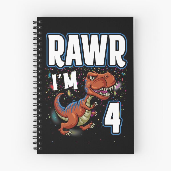 Item preview, Rawr Im Four - Dinosaur Birthday designed and sold by Meliafroggy.