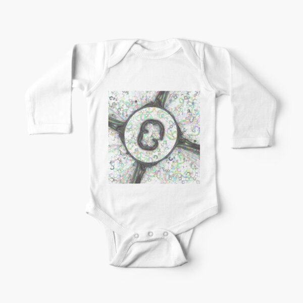Fractal Storms 3 - Alternate version Long Sleeve Baby One-Piece