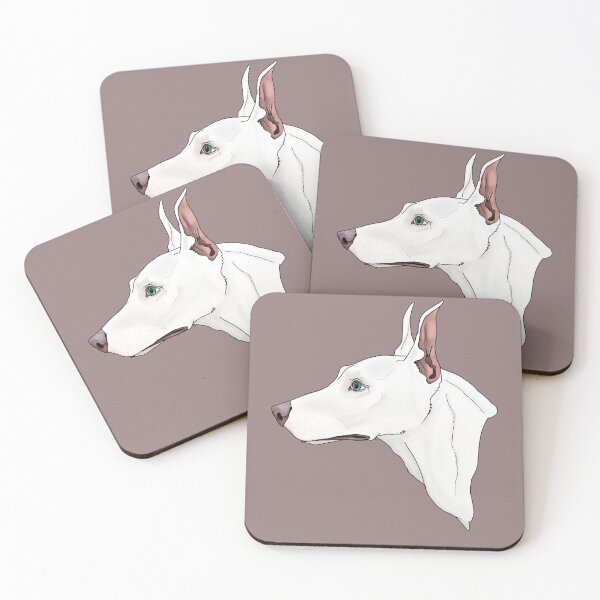 Item preview, White/Albino Doberman Bust Cropped Ears designed and sold by GnomelyDragon.