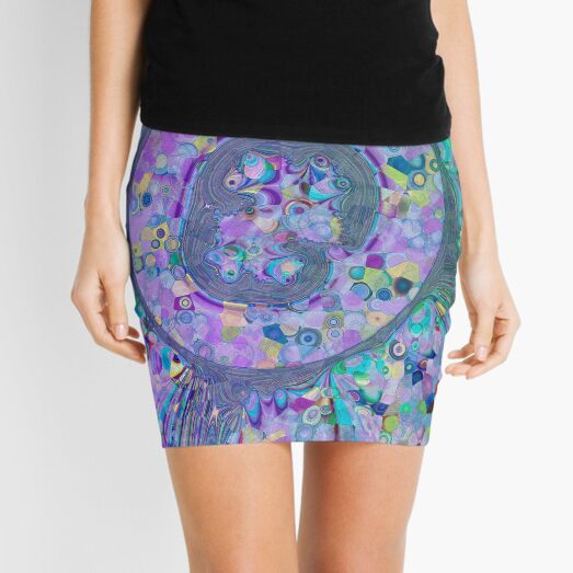 Fractal Storms 3 Mini Skirt