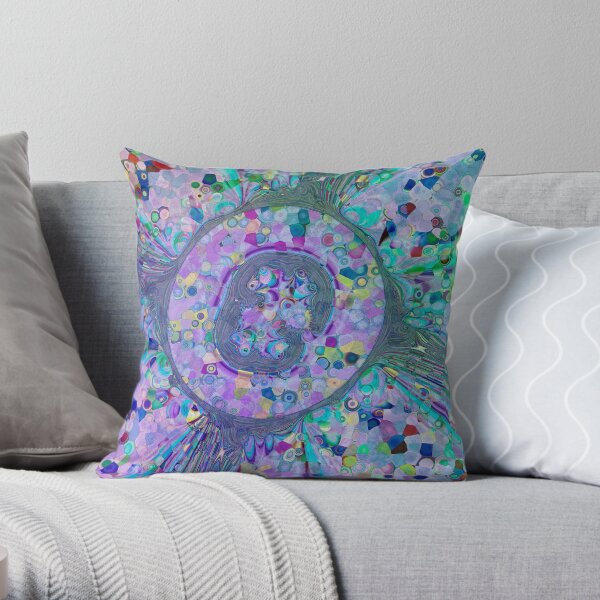 Fractal Storms 3 Throw Pillow