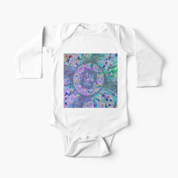 Fractal Storms 3 Long Sleeve Baby One-Piece