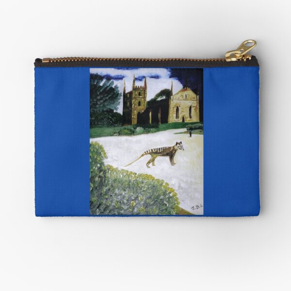 Thylacine at Port Arthur Zipper Pouch