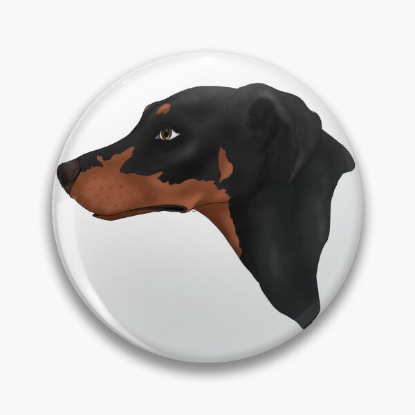 Item preview, Black and tan natural ears Doberman designed and sold by GnomelyDragon.