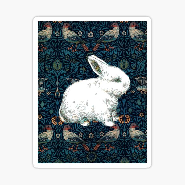 Item preview, A Rabbit in Morris's Garden designed and sold by MeganSteer.