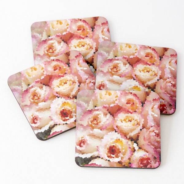 Item preview, Pink and Yellow Roses - Pix-elate designed and sold by IgniteWithin.
