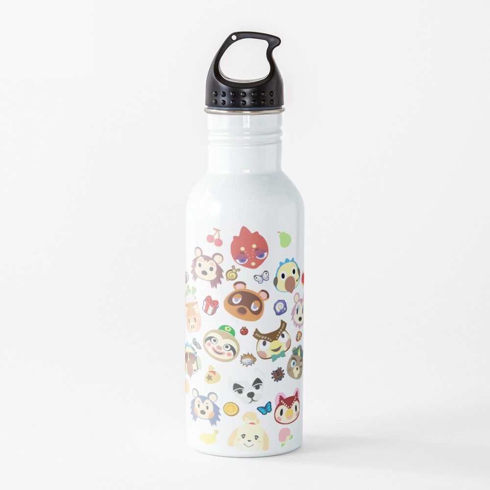 animal crossing cute villagers Water Bottle