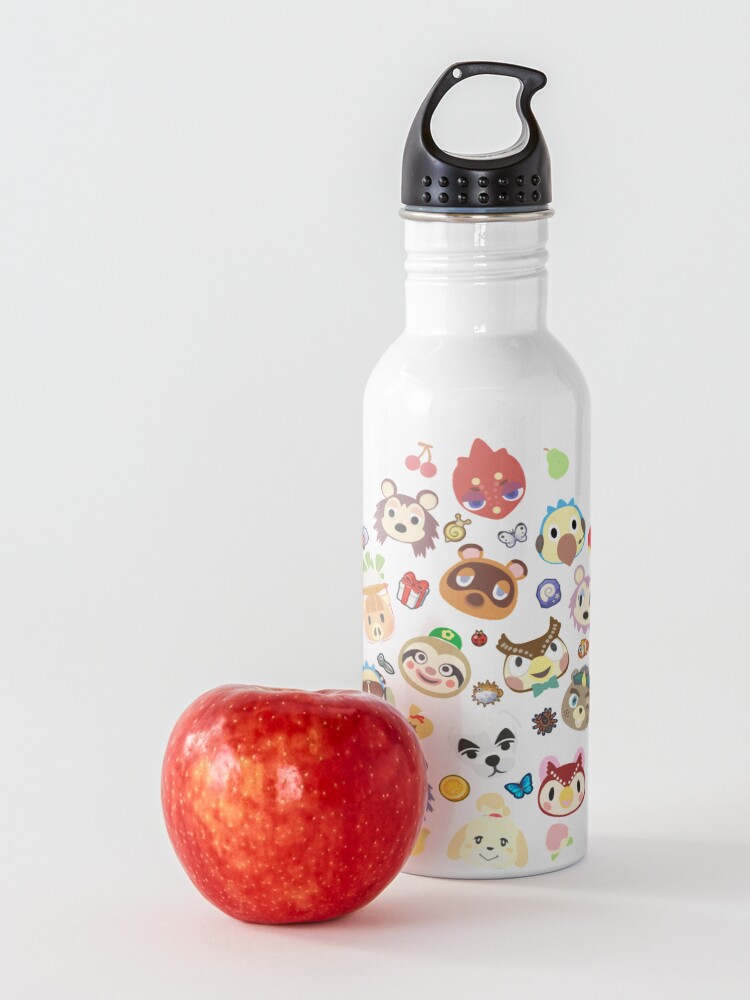Alternate view of animal crossing cute villagers Water Bottle