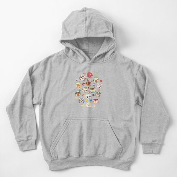 animal crossing cute villagers Kids Pullover Hoodie