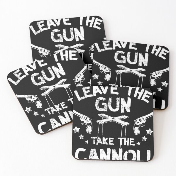 Item preview, Say No to Guns Yes to Cannoli Gift Design Idea print designed and sold by Lisbob.