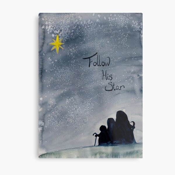 Follow His Star Metal Print