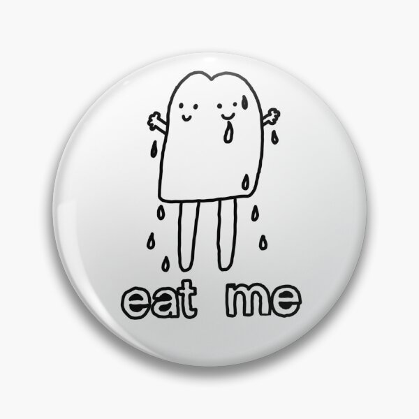 Item preview, Eat Me Cartoon Ice Pop Cute Text Words “Eat Me” Playful Cute Kuwaiti Silly Cartoonie Toon Anime Nerd Geek designed and sold by shopwoodie.