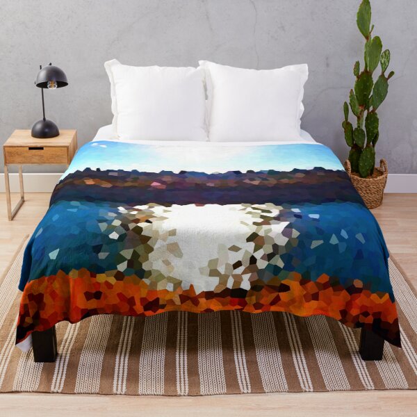Item preview, Red Rocks, River Sunset - Pix-elate designed and sold by IgniteWithin.