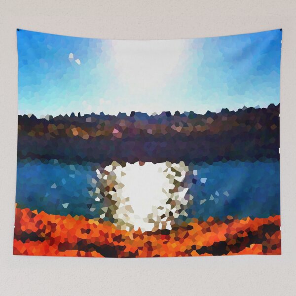 Item preview, Red Rocks, River Sunset - Pix-elate designed and sold by IgniteWithin.