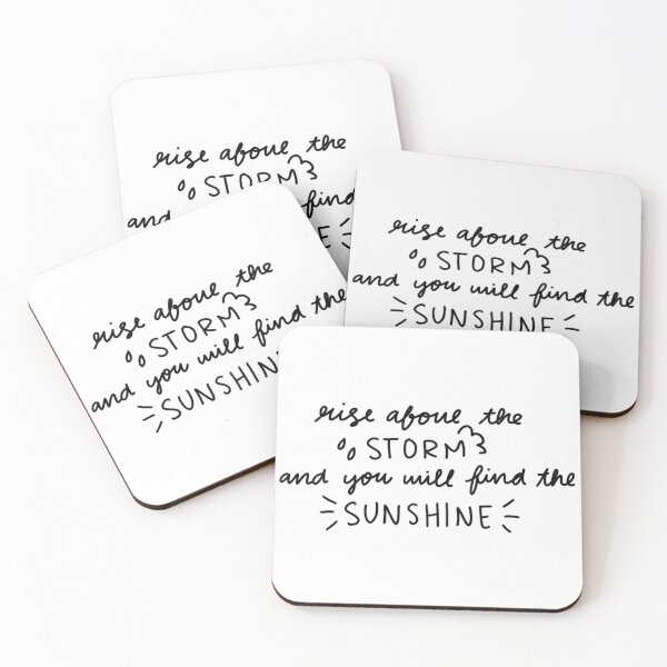 Item preview, Sunshine Storm Quote designed and sold by Mazie Kate.