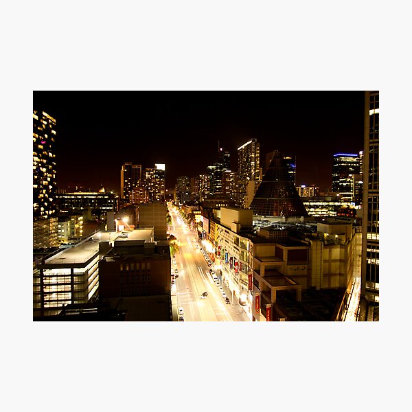 Night LaTrobe St Photographic Print