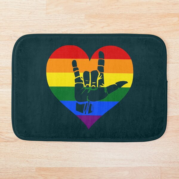 Item preview, Signo de amor, me encanta la bandera LGBT, designed and sold by Tamarage.