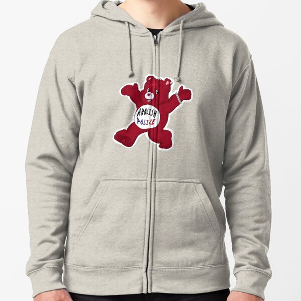 abolish the police bear Zipped Hoodie