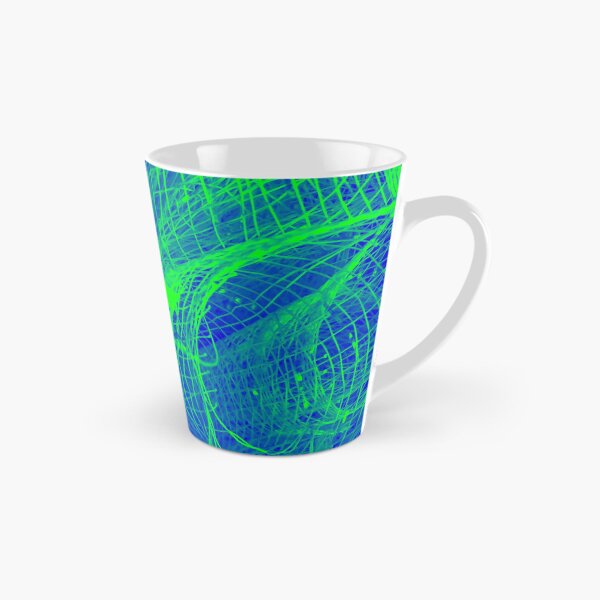 Item preview, Neon Green Blue Mesh Pattern designed and sold by wildjellybeans.