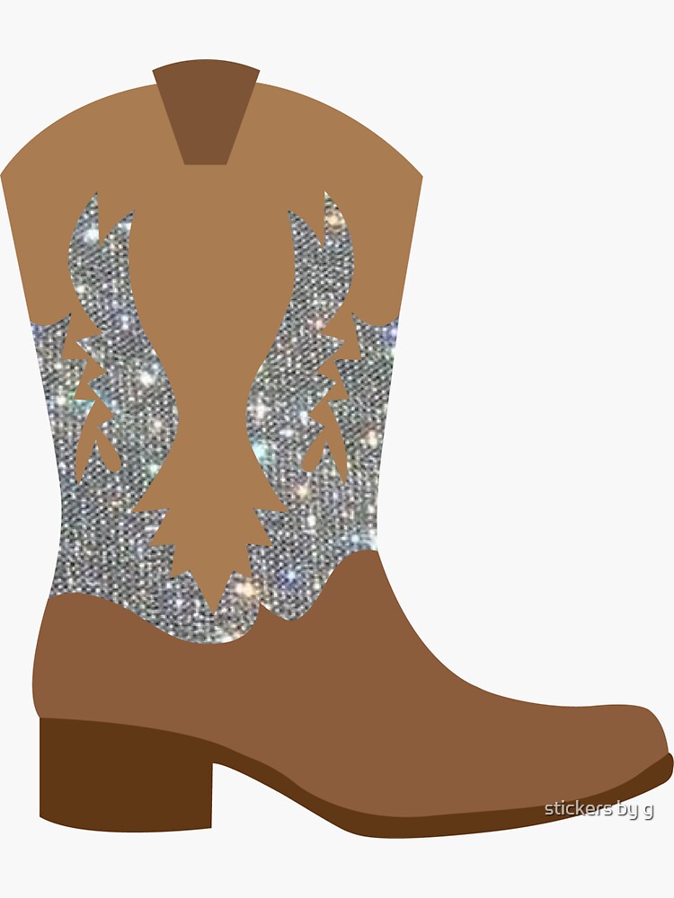 glitter cowboy boot