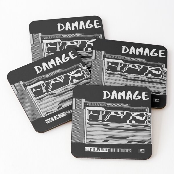 Item preview, Damage! Monochrome. Abstract Smashed Radio. Rock 'n Roll designed and sold by shirtdan.