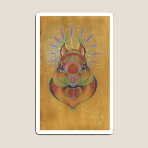 red squirrel totem animal Magnet