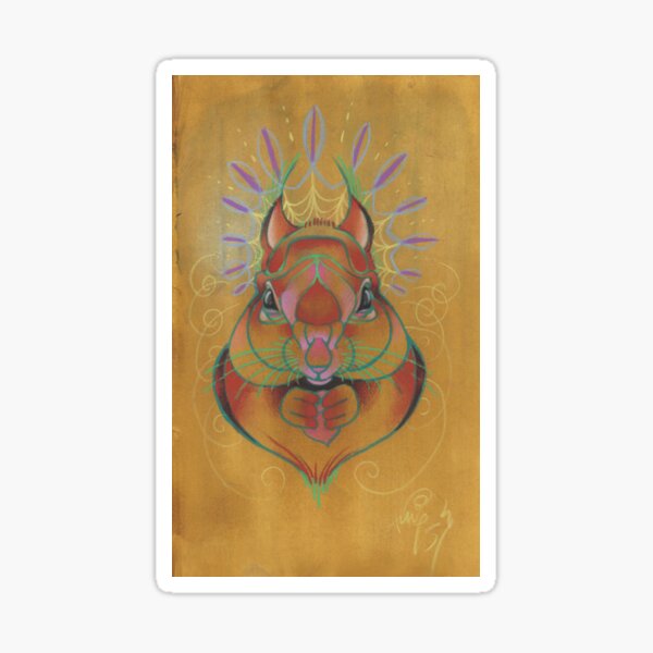red squirrel totem animal Sticker