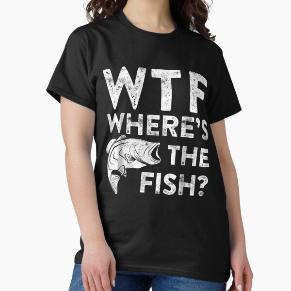 Item preview, WTF Where's The Fish Fisherman Gift designed and sold by FlorisAldenkamp.