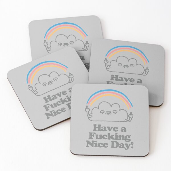 Item preview, Have a Fucking Nice Day - Cute Cloud Rainbow designed and sold by vomaria.