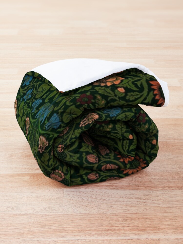 Alternate view of Violet and Columbine by William Morris, 1883 Comforter