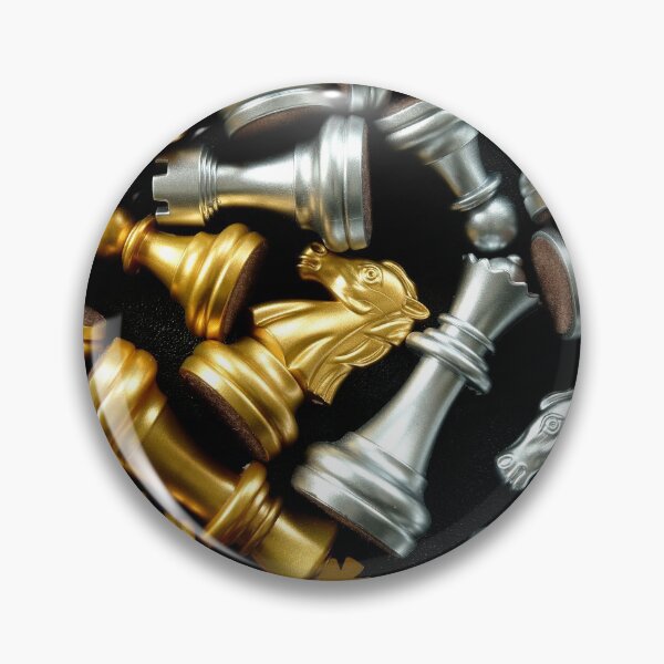Item preview, Chess Showdown, Battle for Supremacy - Gold and Silver Chess Set Pieces designed and sold by sweeann.