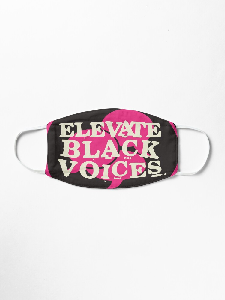 Alternate view of elevate black voices | black lives matter Mask