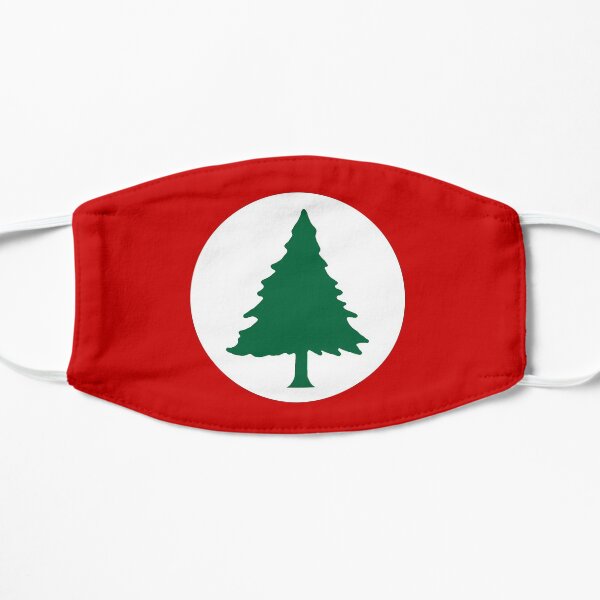 New England Round Flag Flat Mask