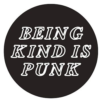 Aperçu de l'œuvre être gentil c'est punk de craftordiy.art