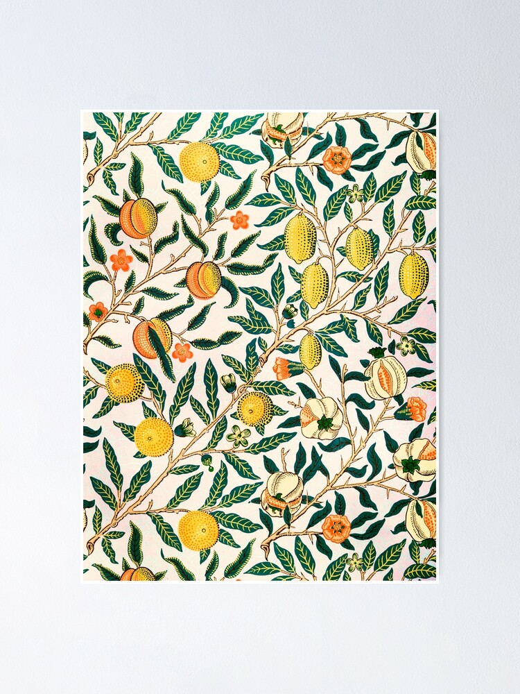 Alternate view of Fruit or Pomegranate by William Morris, 1865-66 Poster