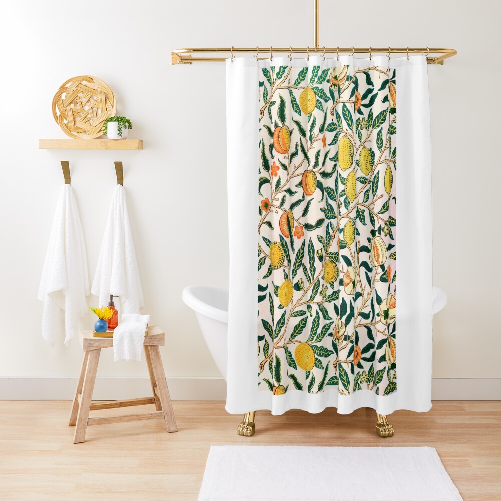 Fruit or Pomegranate by William Morris, 1865-66 Shower Curtain
