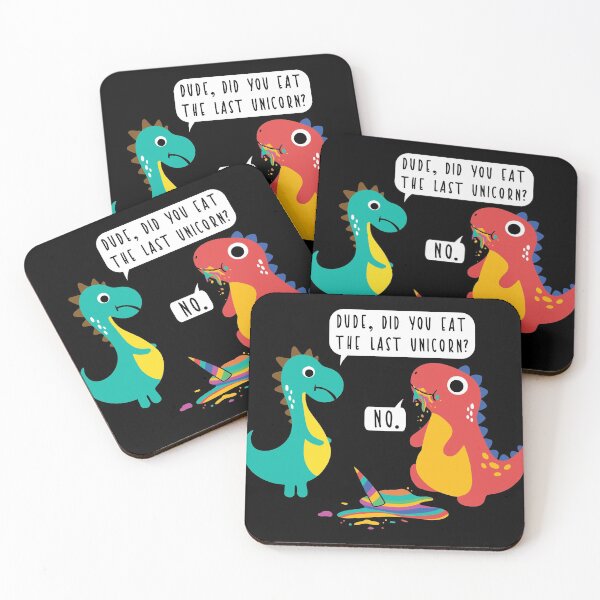 Item preview, Did You Just Eat The Last Unicorn? Funny Dinosaur Joke product designed and sold by Lisbob.