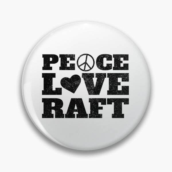 Item preview, Rafting - Retro Style - Peace Love Raft designed and sold by EstelleStar.