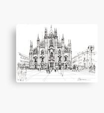 Duomo di Milano - schizzo Canvas Print